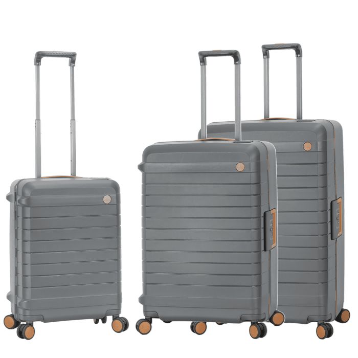 Lot de 3 valises rigides 57203 55, 68 et 77 cm Dark Grey