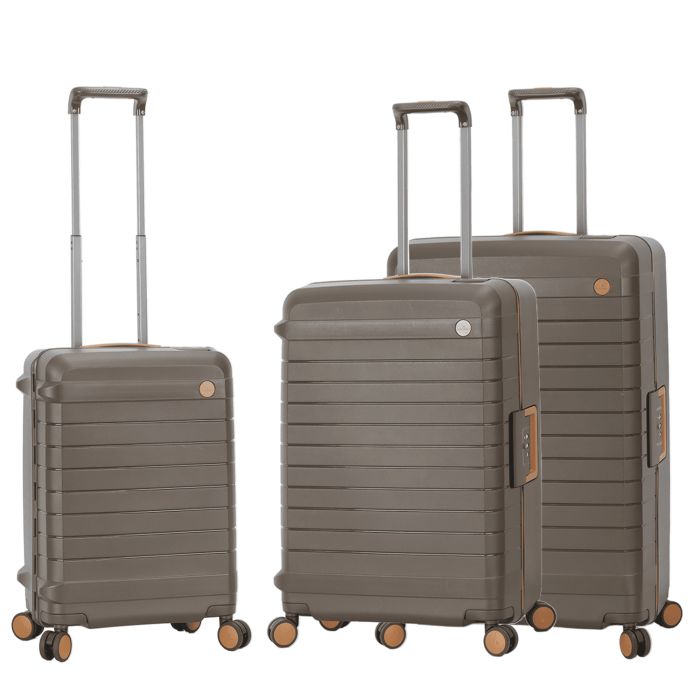 Lot de 3 valises rigides 57203 55, 68 et 77 cm Coffee