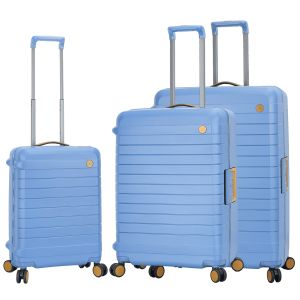 Lot de 3 valises rigides 57203 Extensible 55, 68 et 77 cm Blue