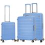 Lot de 3 valises rigides 57203 Extensible 55, 68 et 77 cm Blue