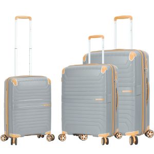 Lot de 3 valises rigides 59103 Extensibles 55, 66 et 76 cm Dark grey