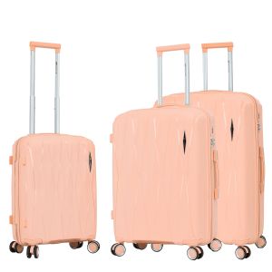 Lot de 3 valises rigides 51103 55, 67 et 77 cm Coral