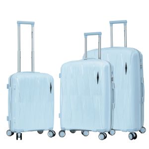Lot de 3 valises rigides 51103 55, 67 et 77 cm Sky Grey