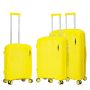 Lot de 3 valises rigides 51103 55, 67 et 77 cm Yellow