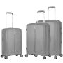 Lot de 3 valises rigides 32103 Extensibles 54, 64 et 74 cm Silver