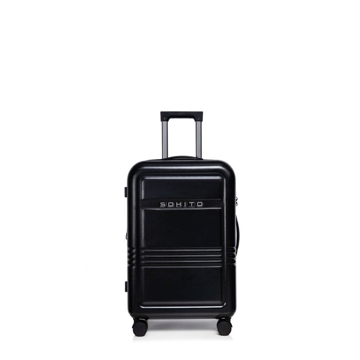 Valise cabine rigide Reito Extensible 55 cm Black