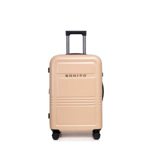 Valise rigide Reito Extensible 64.8 cm Beige
