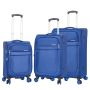 Lot de 3 valises souples 48203 Extensible 55, 67 et 77 cm Blue