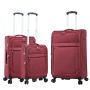 Lot de 3 valises souples 48203 Extensible 55, 67 et 77 cm Wine Red