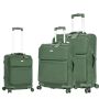 Lot de 3 valises souples S48103A 54, 64 et 74 cm Vert
