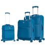 Lot de 3 valises souples S48103A 54, 64 et 74 cm Blue