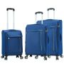 Lot de 3 valises souples 35703 Extensible 55, 67 et 76 cm Bleu