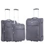 Lot de 3 valises souples S48503 Extensibles 54, 62 et 73 cm Grey