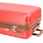 Lot de 3 valises rigides 33803 Extensibles 55, 67 et 77 cm Red