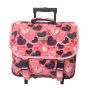 Cartable à roulettes scolaire Romantique coeur 41 cm Rose