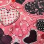 Cartable à roulettes scolaire Romantique coeur 41 cm Rose