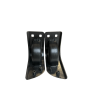 Lot de 2 roues de rechange W00417CD00053 Helium DLX Droite/Gauche Noir