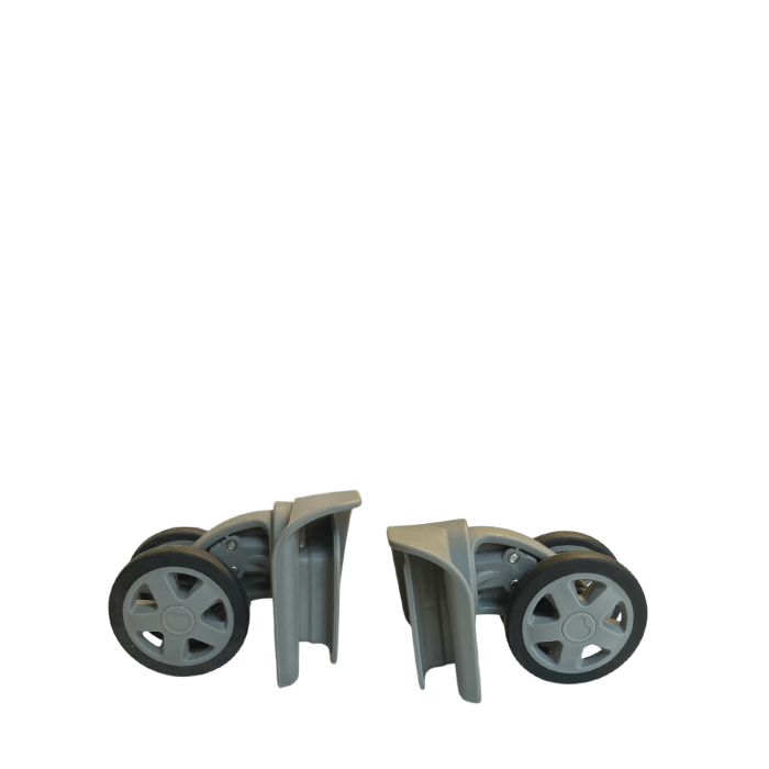 Lot de 2 roues de rechange W00910CD00154 Clavel Droite/Gauche Gris