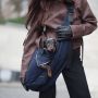 Sac bandoulière de transport pour animal Light Blue Denim