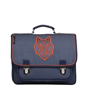 Cartable Loup Bleu 38 cm Bleu
