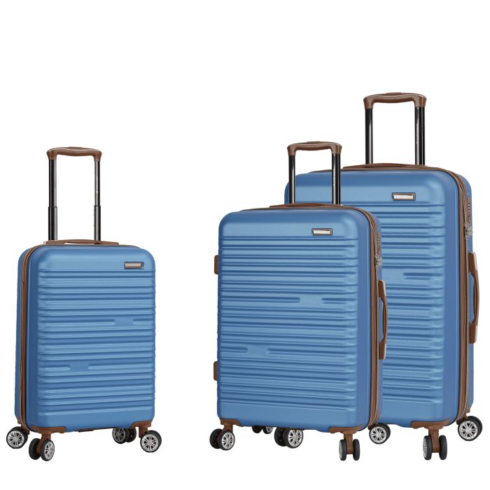 Lot de 3 valises rigides 33803 Extensibles 55, 67 et 77 cm Blue