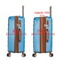Lot de 3 valises rigides 33803 Extensibles 55, 67 et 77 cm Blue