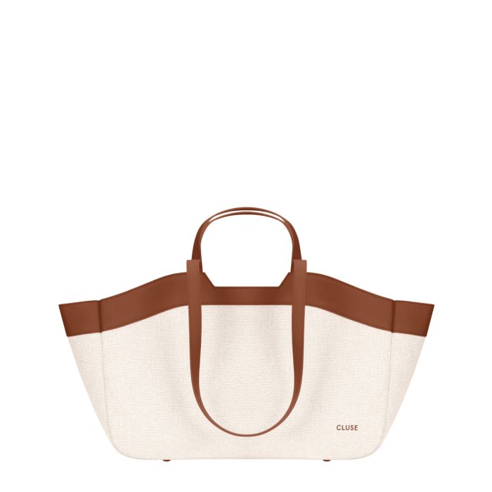 Sac fourre-tout Tote bag 13 litres Beige Brown