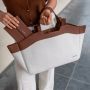 Sac fourre-tout Tote bag 13 litres Beige Brown