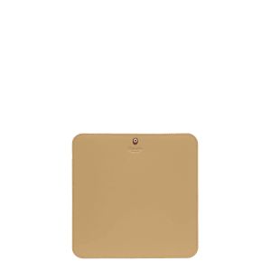 Tapis de souris Alphonse en cuir Lisse 23 cm Flocon Blanc