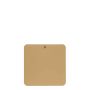 Tapis de souris Alphonse en cuir Lisse 23 cm Flocon Blanc