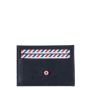 Porte-cartes Georges 2.0 en cuir marin-végétal Lune bleue