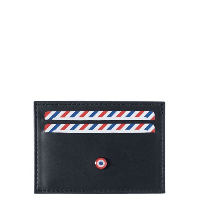 Porte-cartes Georges 2.0 en cuir végétal Lune bleue