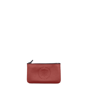 Petit porte-monnaie Emile Elysée en cuir Lisse Vigne Rouge