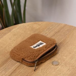Porte monnaie Lili 13 cm Teddy brun