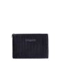 Pochette 21 cm en velours Marine