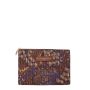 Pochette 21 cm imprimé Marron Multicolore