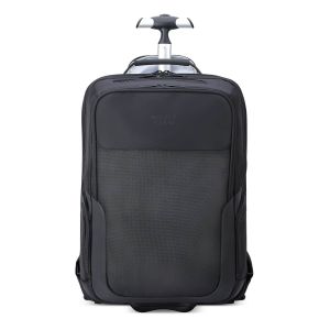 Sac à dos cabine à roulettes Parvis Plus 51 cm 17.3 pouces Noir