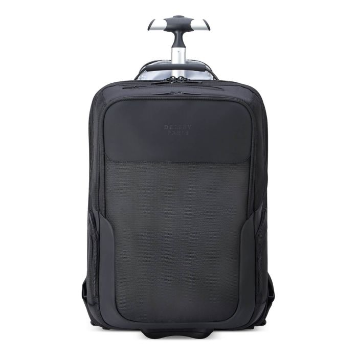 Sac à dos cabine à roulettes Parvis Plus 51 cm 17.3 pouces Noir