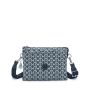 Petit sac bandoulière Riri L 27 cm Navy Sign Jacquard