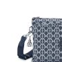 Petit sac bandoulière Riri L 27 cm Navy Sign Jacquard