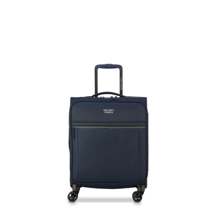 Valise cabine souple Brochant 3 Slim 55 cm Bleu marine