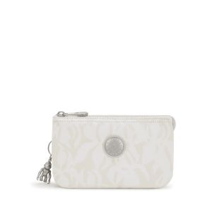 Grande pochette Creativity L Palm Beige Jacquard