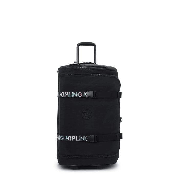 Sac de voyage à roues Aviana M 68 cm Black Noir Plus