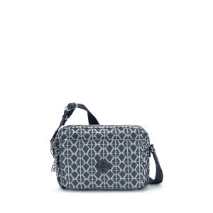 Sac bandoulière Abanu M 24cm Navy Sign Jacquard