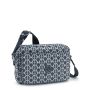 Sac bandoulière Abanu M 24cm Navy Sign Jacquard