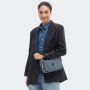 Sac bandoulière Abanu M 24cm Navy Sign Jacquard