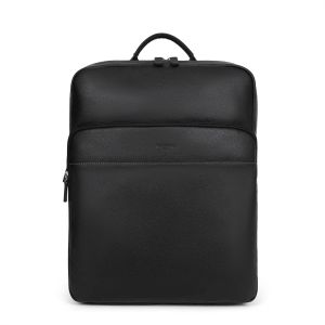 Sac à dos pour ordinateur 15 pouces Confort en Cuir 41 cm Noir