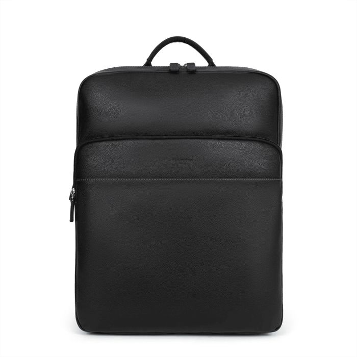 Sac à dos pour ordinateur 15 pouces Confort en Cuir 41 cm Noir