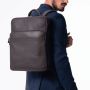 Sac à dos pour ordinateur 15 pouces Confort en Cuir 41 cm Noir