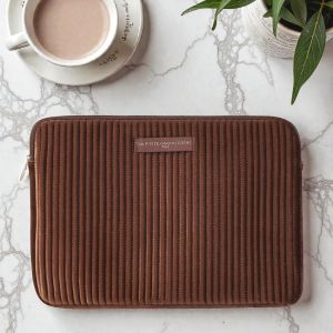 Housse ordinateur 13" 36 cm Velours Marron